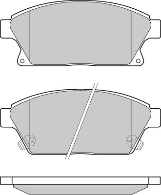 E.T.F. 12-1405 - Kit de plaquettes de frein, frein à disque cwaw.fr