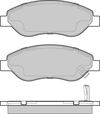 E.T.F. 12-1407 - Kit de plaquettes de frein, frein à disque cwaw.fr