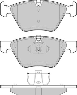 E.T.F. 12-1488 - Kit de plaquettes de frein, frein à disque cwaw.fr