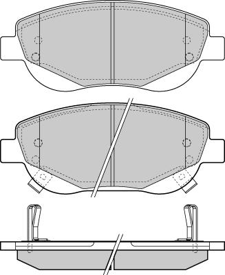 Metzger 144802 - Kit de plaquettes de frein, frein à disque cwaw.fr