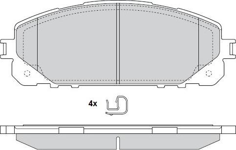 E.T.F. 12-1594 - Kit de plaquettes de frein, frein à disque cwaw.fr