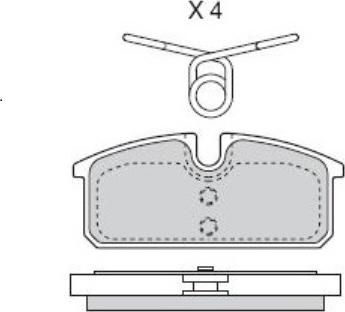 Valeo 671665 - Kit de plaquettes de frein, frein à disque cwaw.fr