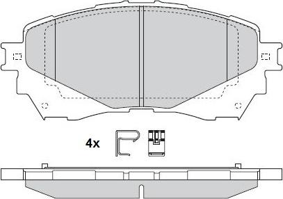 HELLA 8DB 355 034-871 - Kit de plaquettes de frein, frein à disque cwaw.fr