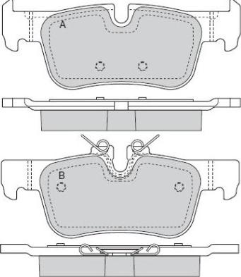 Valeo 302445 - Kit de plaquettes de frein, frein à disque cwaw.fr