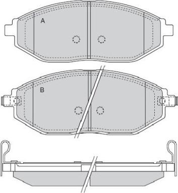 E.T.F. 12-1514 - Kit de plaquettes de frein, frein à disque cwaw.fr