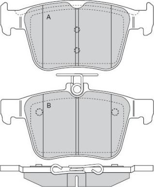 E.T.F. 12-1517 - Kit de plaquettes de frein, frein à disque cwaw.fr