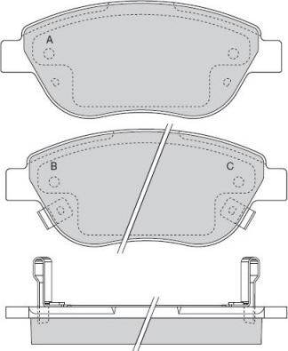 E.T.F. 12-1523 - Kit de plaquettes de frein, frein à disque cwaw.fr