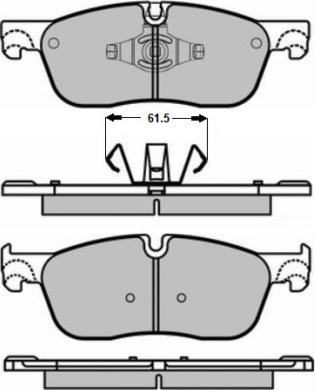 Valeo 302461 - Kit de plaquettes de frein, frein à disque cwaw.fr