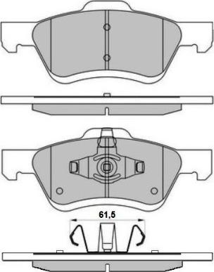 ATE 607234 - Kit de plaquettes de frein, frein à disque cwaw.fr