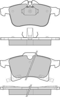 E.T.F. 12-1093 - Kit de plaquettes de frein, frein à disque cwaw.fr