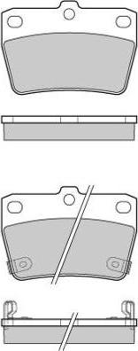 E.T.F. 12-1050 - Kit de plaquettes de frein, frein à disque cwaw.fr