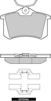 E.T.F. 12-1004 - Kit de plaquettes de frein, frein à disque cwaw.fr