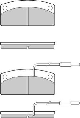 HELLA T1800 - Kit de plaquettes de frein, frein à disque cwaw.fr