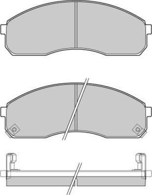 E.T.F. 12-1039 - Kit de plaquettes de frein, frein à disque cwaw.fr