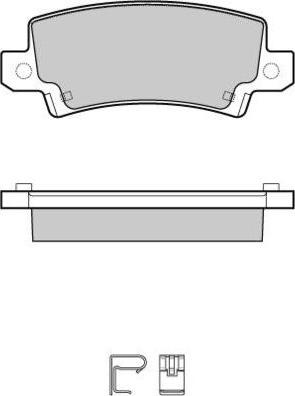 E.T.F. 12-1070 - Kit de plaquettes de frein, frein à disque cwaw.fr