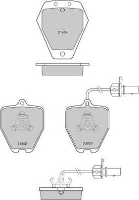 E.T.F. 12-1119 - Kit de plaquettes de frein, frein à disque cwaw.fr