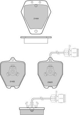 E.T.F. 12-1118 - Kit de plaquettes de frein, frein à disque cwaw.fr