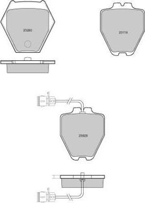 E.T.F. 12-1122 - Kit de plaquettes de frein, frein à disque cwaw.fr