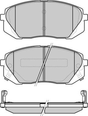 E.T.F. 12-1358 - Kit de plaquettes de frein, frein à disque cwaw.fr