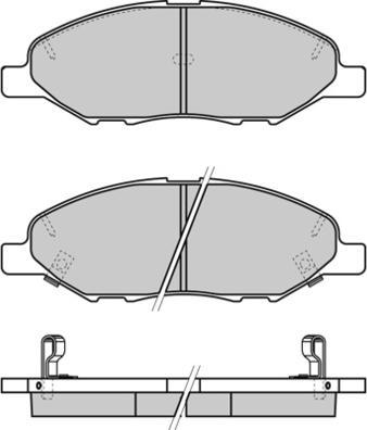 AISIN B1N234 - Kit de plaquettes de frein, frein à disque cwaw.fr