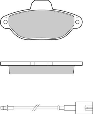 E.T.F. 12-1326 - Kit de plaquettes de frein, frein à disque cwaw.fr