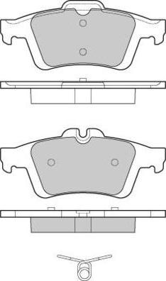 E.T.F. 12-1217 - Kit de plaquettes de frein, frein à disque cwaw.fr