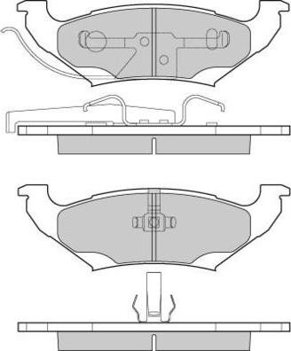 E.T.F. 12-1223 - Kit de plaquettes de frein, frein à disque cwaw.fr