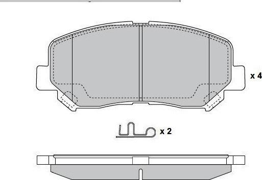 E.T.F. 12-1791 - Kit de plaquettes de frein, frein à disque cwaw.fr