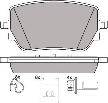 ATE 603884 - Kit de plaquettes de frein, frein à disque cwaw.fr