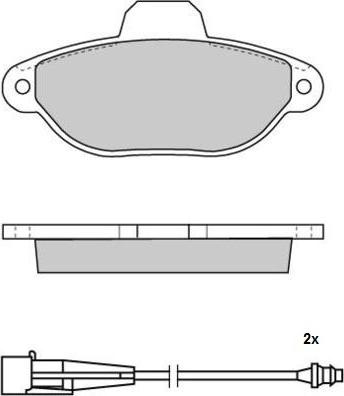 BENDIX 510197B - Kit de plaquettes de frein, frein à disque cwaw.fr