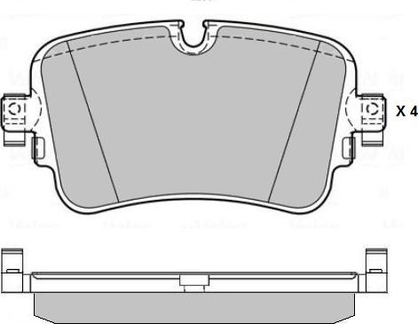 E.T.F. 12-1784 - Kit de plaquettes de frein, frein à disque cwaw.fr