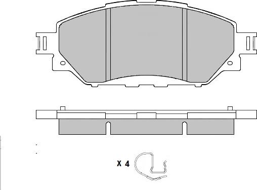 E.T.F. 12-1731 - Kit de plaquettes de frein, frein à disque cwaw.fr