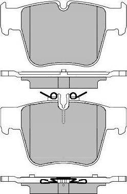 HELLA 8B 355 024-991 - Kit de plaquettes de frein, frein à disque cwaw.fr