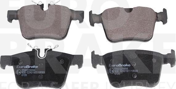 Eurobrake 5502229994 - Kit de plaquettes de frein, frein à disque cwaw.fr