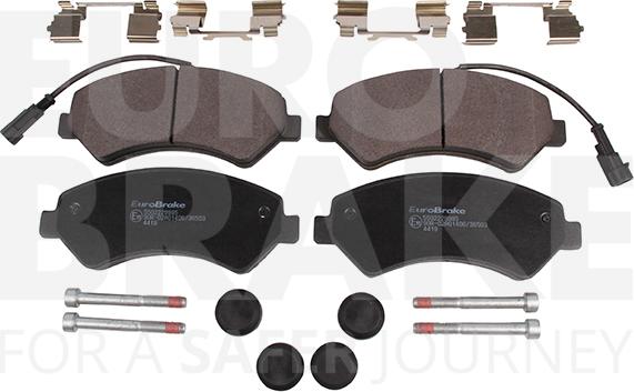 Eurobrake 5502229995 - Kit de plaquettes de frein, frein à disque cwaw.fr