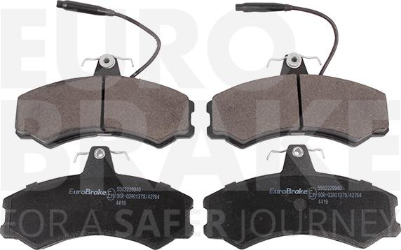 Eurobrake 5502229940 - Kit de plaquettes de frein, frein à disque cwaw.fr