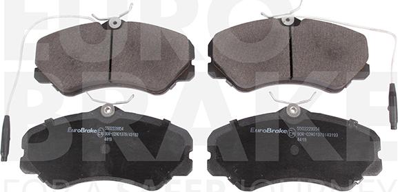 Eurobrake 5502229954 - Kit de plaquettes de frein, frein à disque cwaw.fr