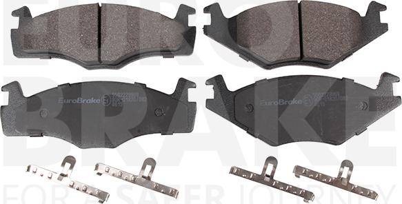 Eurobrake 5502229969 - Kit de plaquettes de frein, frein à disque cwaw.fr