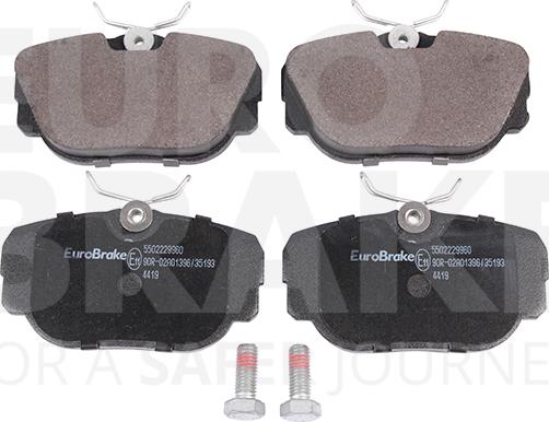 Eurobrake 5502229960 - Kit de plaquettes de frein, frein à disque cwaw.fr