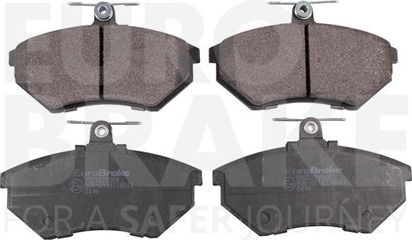 Eurobrake 5502229968 - Kit de plaquettes de frein, frein à disque cwaw.fr