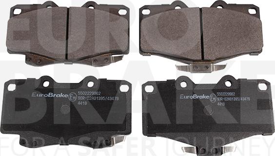 Eurobrake 5502229962 - Kit de plaquettes de frein, frein à disque cwaw.fr