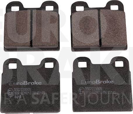 Eurobrake 5502229905 - Kit de plaquettes de frein, frein à disque cwaw.fr