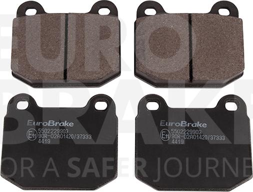 Eurobrake 5502229903 - Kit de plaquettes de frein, frein à disque cwaw.fr