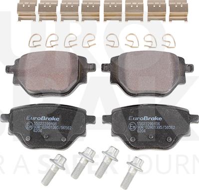 Eurobrake 55022299106 - Kit de plaquettes de frein, frein à disque cwaw.fr