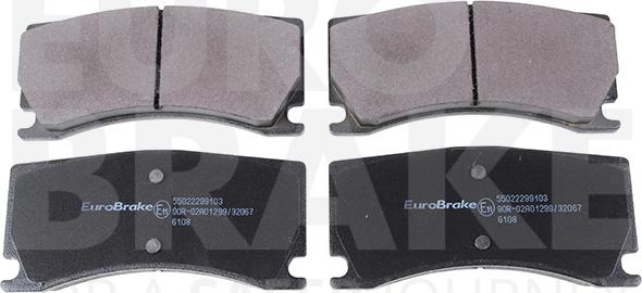 Eurobrake 55022299103 - Kit de plaquettes de frein, frein à disque cwaw.fr