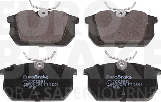 Eurobrake 5502229983 - Kit de plaquettes de frein, frein à disque cwaw.fr