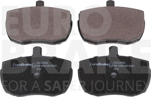 Eurobrake 5502229930 - Kit de plaquettes de frein, frein à disque cwaw.fr