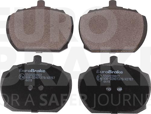 Eurobrake 5502229922 - Kit de plaquettes de frein, frein à disque cwaw.fr