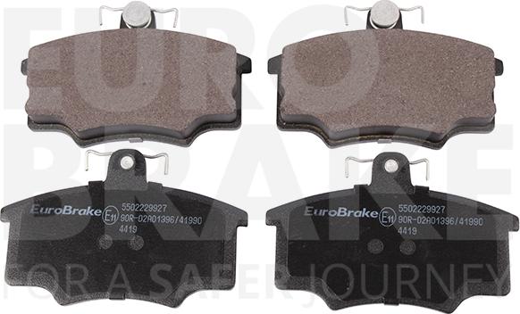 Eurobrake 5502229927 - Kit de plaquettes de frein, frein à disque cwaw.fr