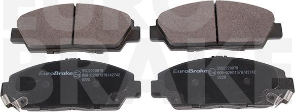 Eurobrake 5502229979 - Kit de plaquettes de frein, frein à disque cwaw.fr